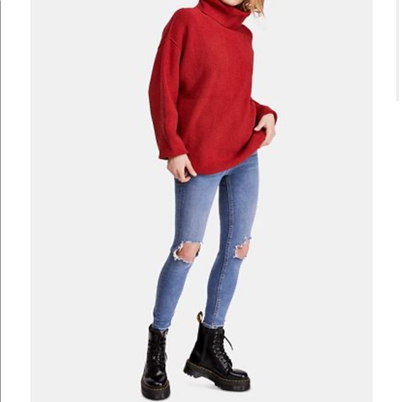 Free people busted knee denim skinny jeans - Picture 4 of 8